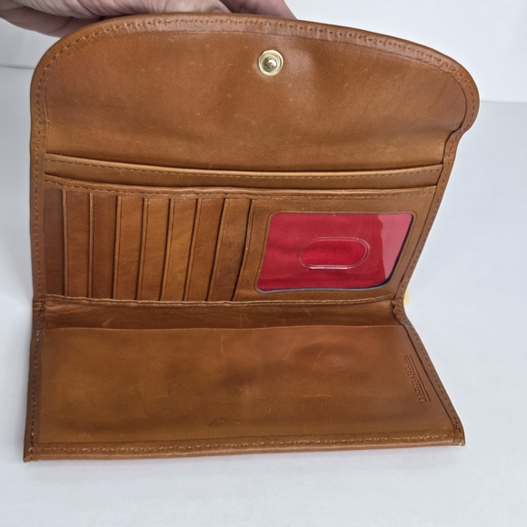 Rare Dooney & Bourke RedGingham Continental Clutch Wallet Coated Canvas - Picture 10 of 16